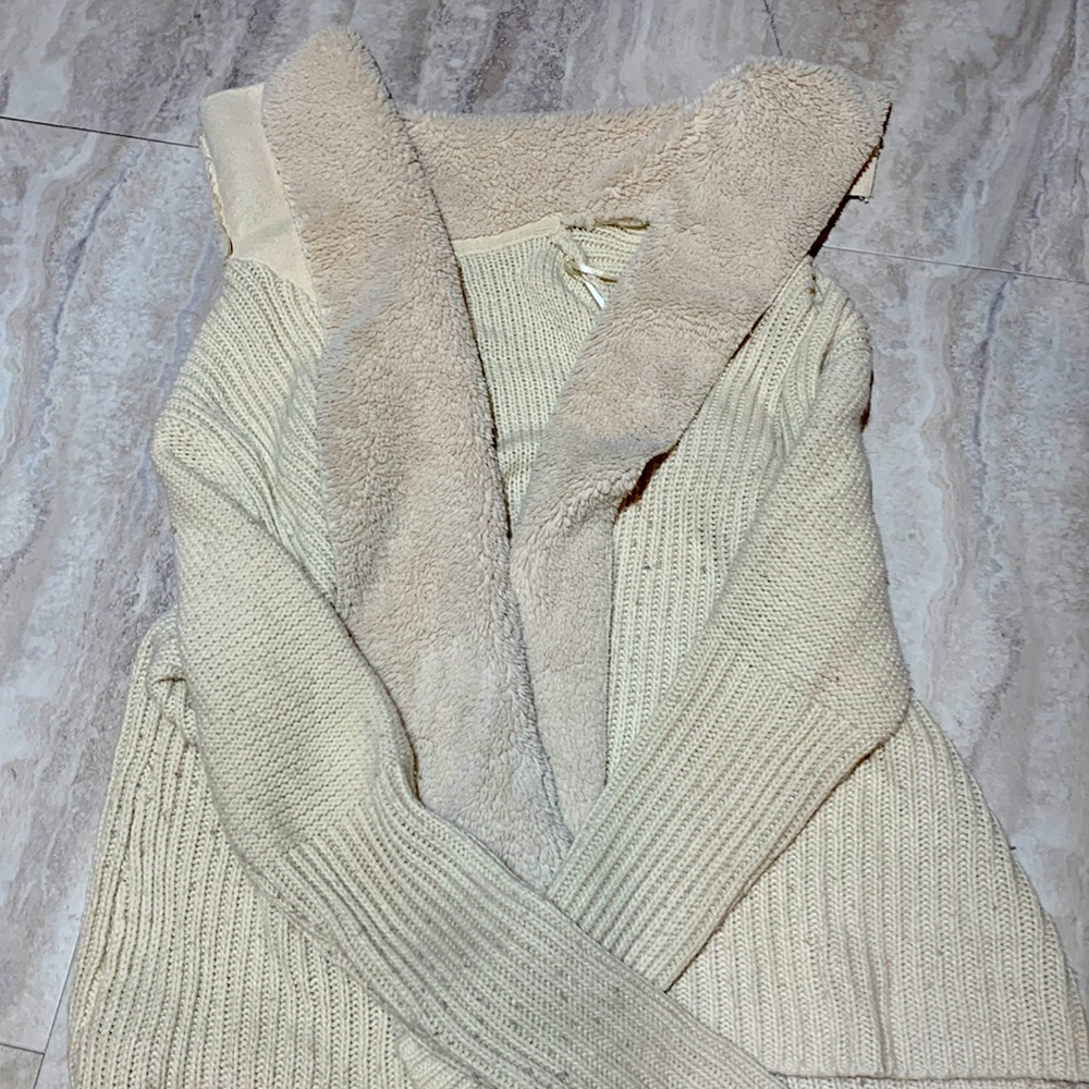 cream sweater